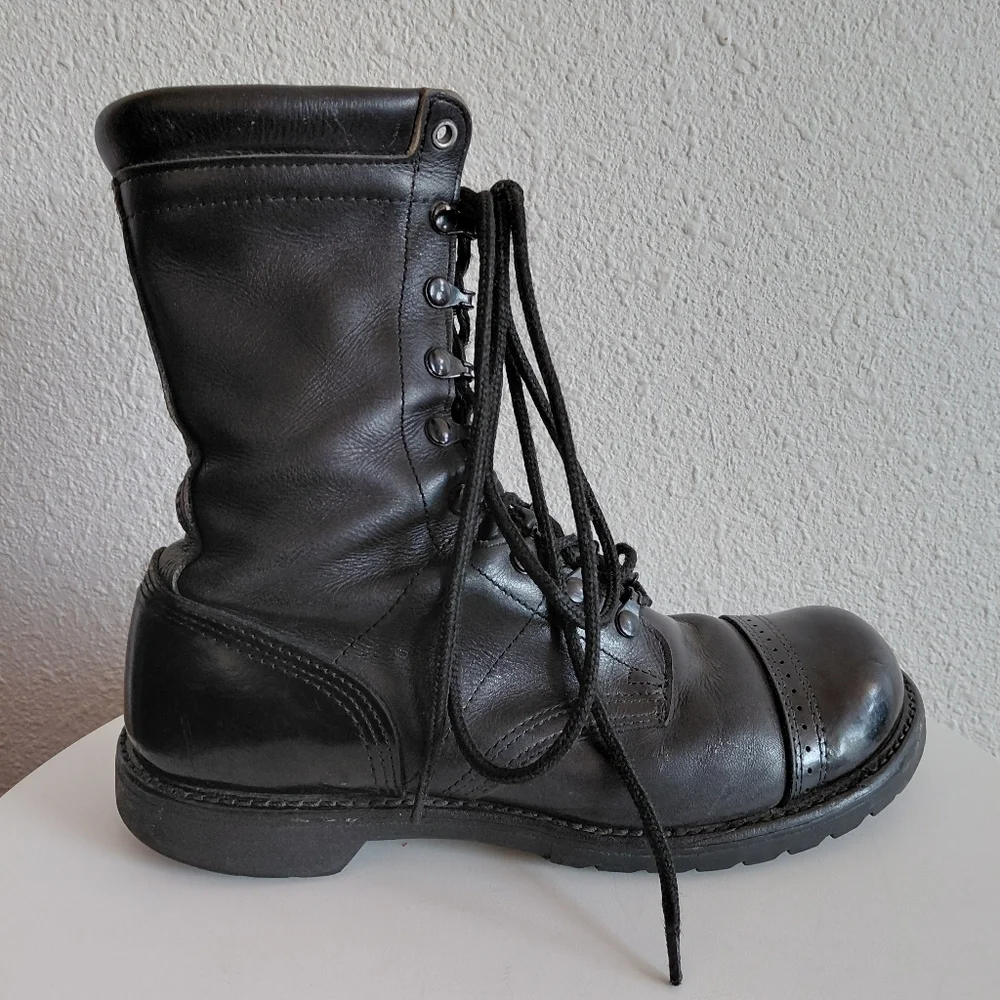 Corcoran Boots Cap Toe Military Combat Paratrooper Jumper Vintage USA.